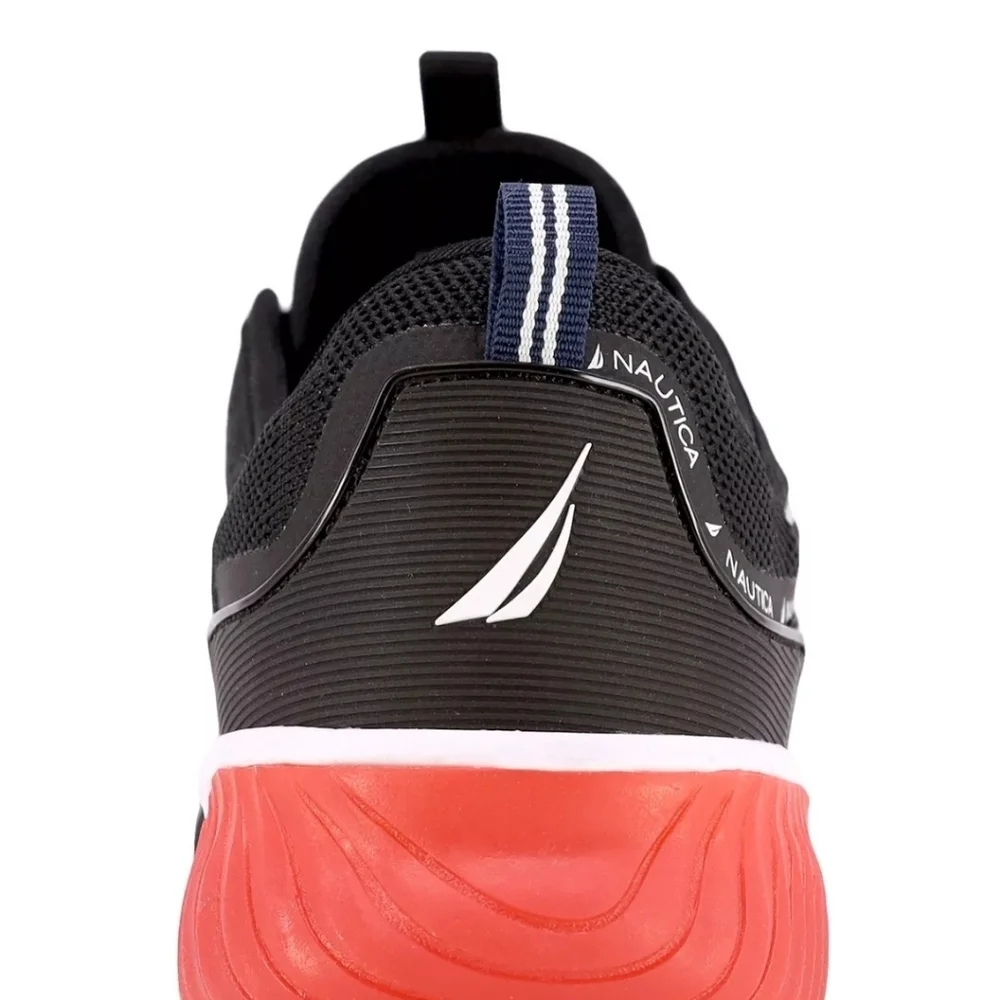 Nautica Sevier Sneaker | Men's | Black/Red | Size 9 | Sneakers | New